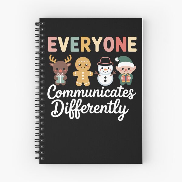 Item preview, Everyone Communicates Differently Autism Awareness Christmas designed and sold by comptorasunfia.