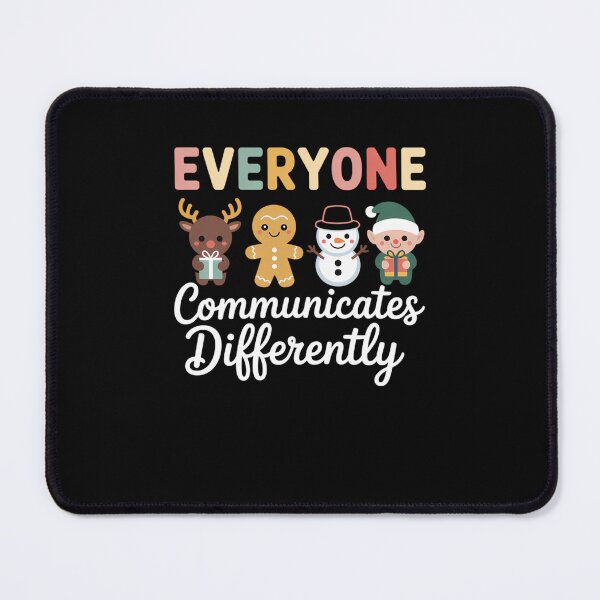 Item preview, Everyone Communicates Differently Autism Awareness Christmas designed and sold by comptorasunfia.