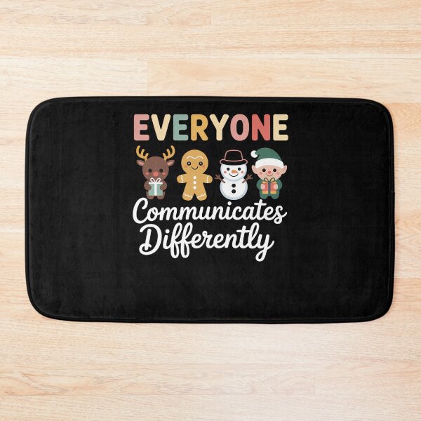 Item preview, Everyone Communicates Differently Autism Awareness Christmas designed and sold by comptorasunfia.