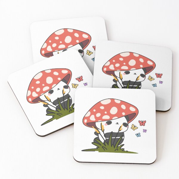 Item preview, Cute Panda Mushroom Aesthetic Art designed and sold by ChathuStrokes.