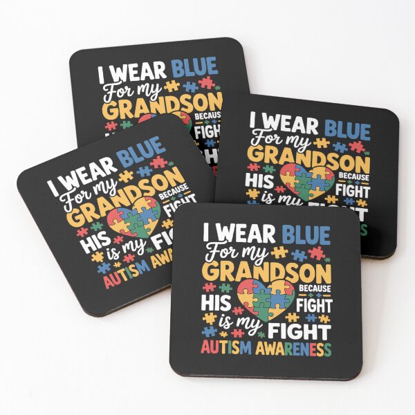 Item preview, Grandma Grandpa I Wear Blue For My Grandson Autism Awareness designed and sold by comptorasunfia.