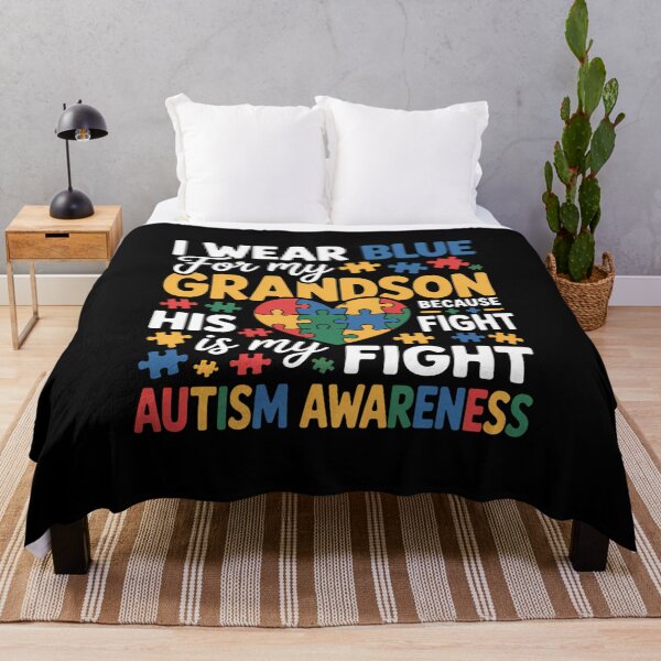 Item preview, Grandma Grandpa I Wear Blue For My Grandson Autism Awareness designed and sold by comptorasunfia.