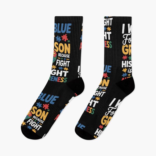 Item preview, Grandma Grandpa I Wear Blue For My Grandson Autism Awareness designed and sold by comptorasunfia.