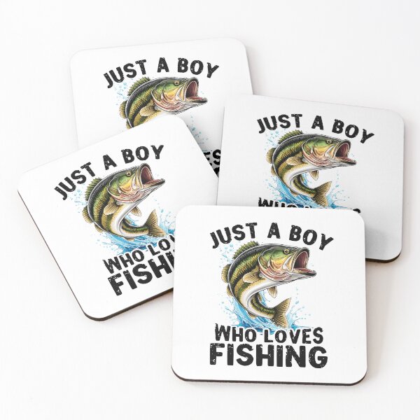 Item preview, Just A Boy Who Loves Fishing Angler Life Bass Fish designed and sold by MuniraWearify.