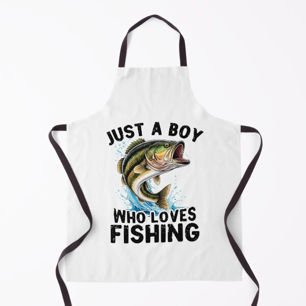 Item preview, Just A Boy Who Loves Fishing Angler Life Bass Fish designed and sold by MuniraWearify.