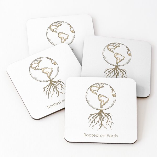 Item preview, Rooted on Earth – Minimal Botanical Planet Illustration for T-Shirts & Hoodies designed and sold by KindByNature.