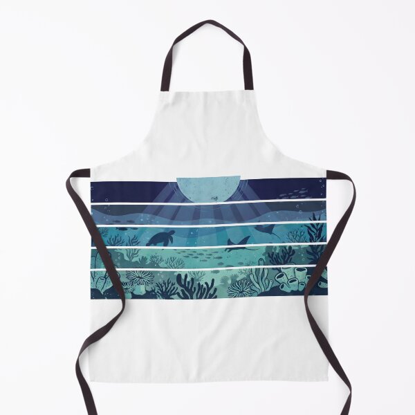 Item preview, Underwater Ocean Moonlit World - Vintage Sea Life Nature Art designed and sold by Fluidic-Space.