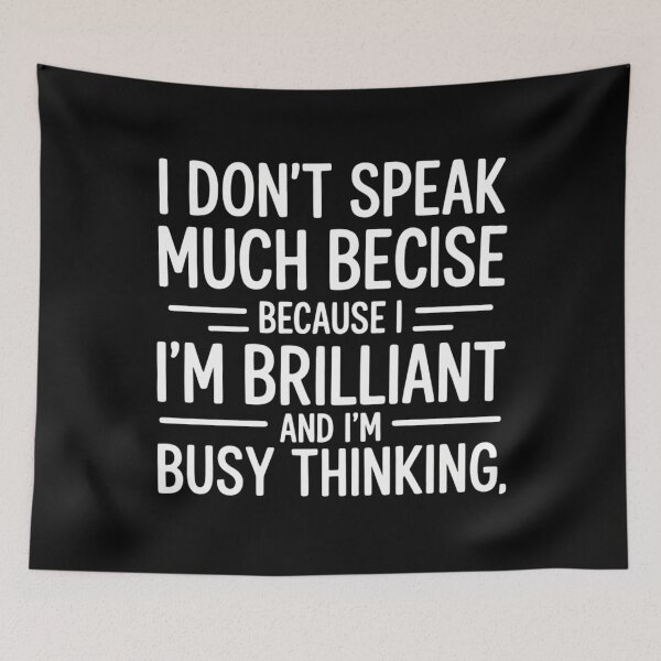 Item preview, I Don_t Speak Much Because I_m Brilliant Autism designed and sold by sterabamineh.