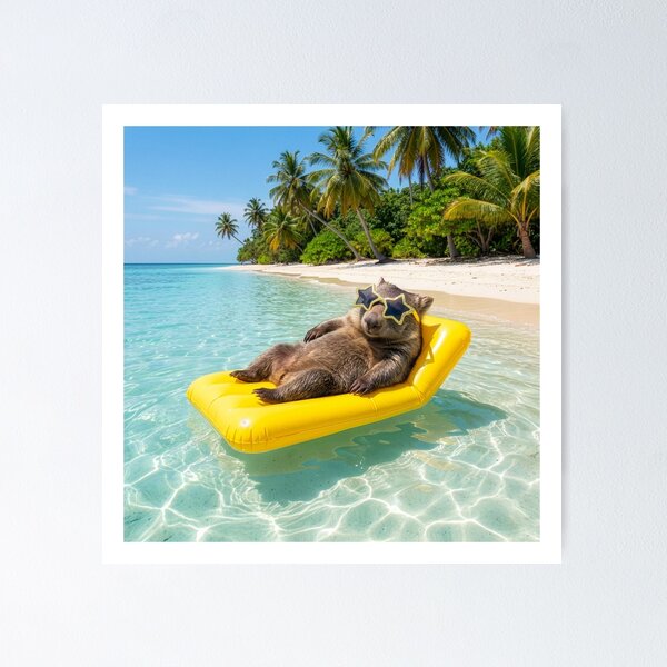 Item preview, Wombat Eschews His Burrow to Live in Paradise designed and sold by Tridentulus.