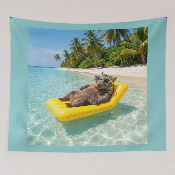 Item preview, Wombat Eschews His Burrow to Live in Paradise designed and sold by Tridentulus.