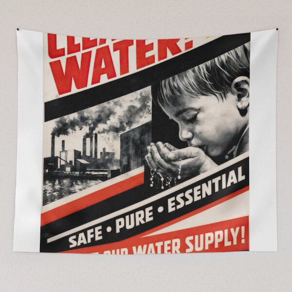 Item preview, Clean Water – Essential for Life Poster designed and sold by ForeverPrintsOK.