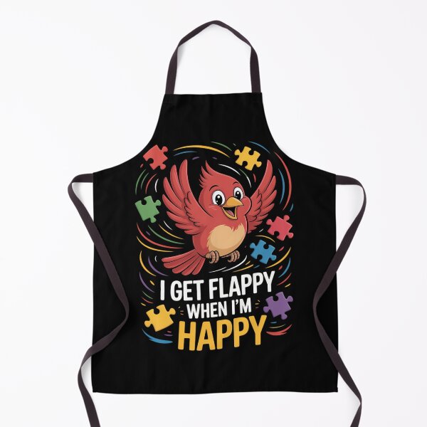 Item preview, I Get Flappy When I_m Happy Cute Autism Awareness Bird designed and sold by sterabamineh.