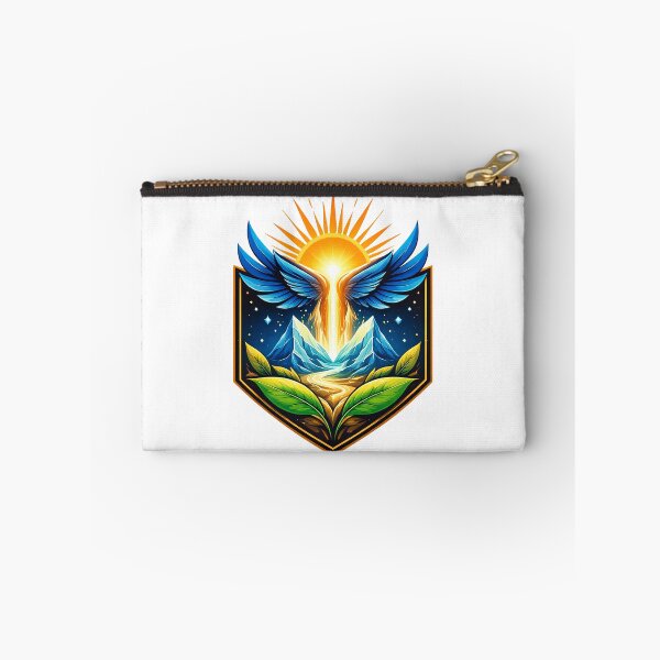 Item preview, Rise Within – Symbolic Wings and Sun Emblem Illustration designed and sold by Weasel Graphix.