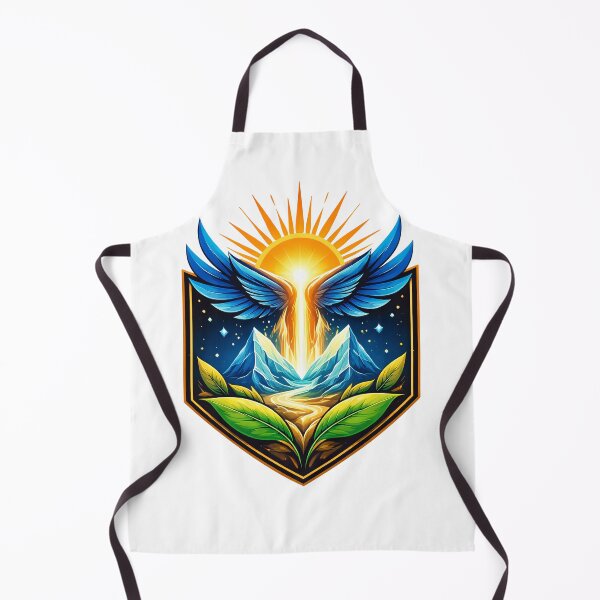 Item preview, Rise Within – Symbolic Wings and Sun Emblem Illustration designed and sold by Weasel Graphix.