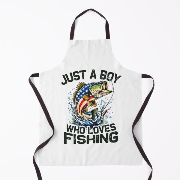Item preview, Just A Boy Who Loves Fishing Patriotic Jump Bass Fishing designed and sold by MuniraWearify.
