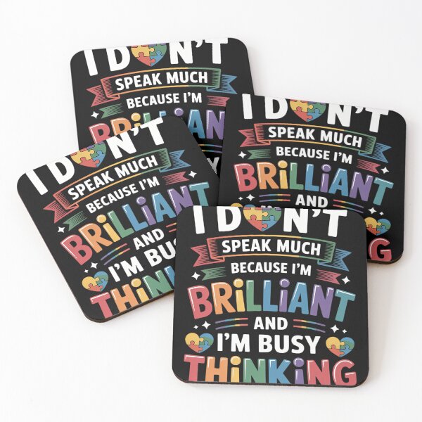 Item preview, I Dont Speak Much Brilliant Autism Autistic designed and sold by sterabamineh.