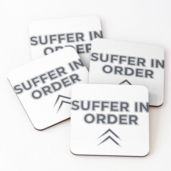 Item preview, Suffer In Order | Stoic Minimal Discipline Typography Art designed and sold by StoicStandards.