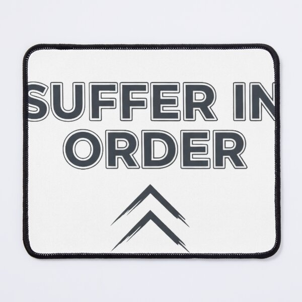 Item preview, Suffer In Order | Stoic Minimal Discipline Typography Art designed and sold by StoicStandards.