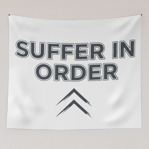 Item preview, Suffer In Order | Stoic Minimal Discipline Typography Art designed and sold by StoicStandards.