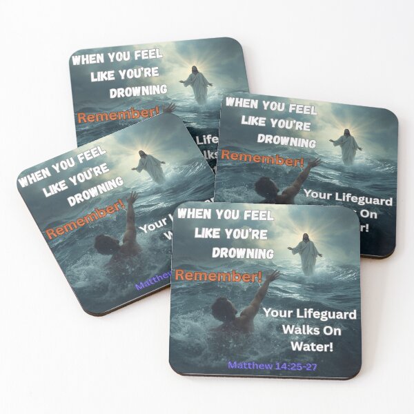 Item preview, When You Feel Like You’re Drowning Remember Your Lifeguard Walks On Water designed and sold by CharisStyle.