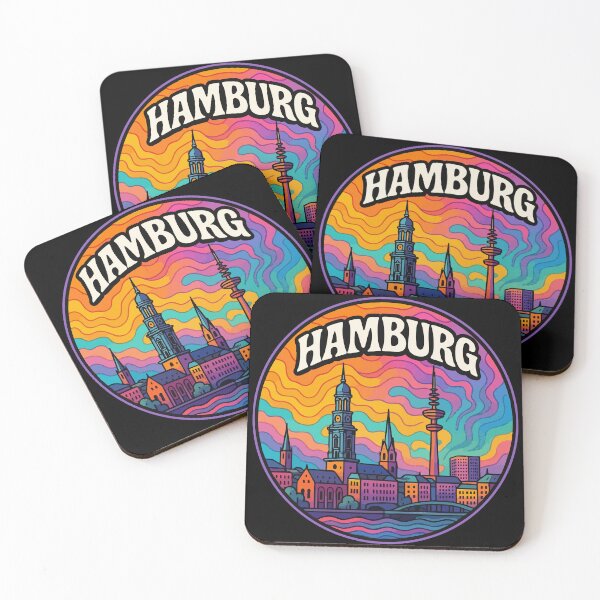 Item preview, Hamburg Germany Europe Trippy designed and sold by TomFrontierArt.