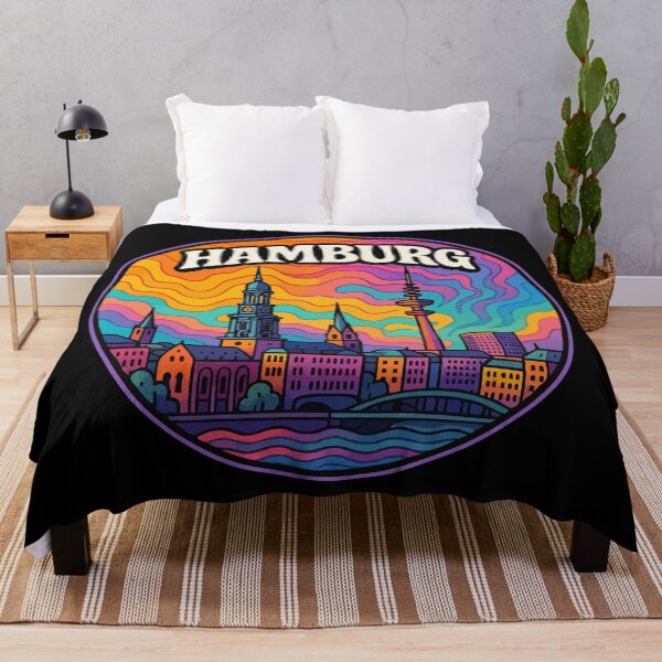 Item preview, Hamburg Germany Europe Trippy designed and sold by TomFrontierArt.