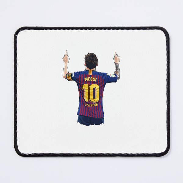Item preview, Lionel Messi Celebration Outline Barcelona FC designed and sold by FootballVault.