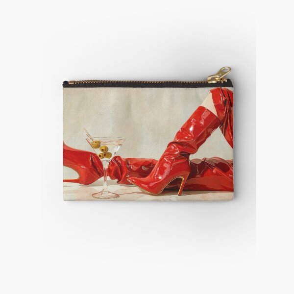 Item preview, Red boots and a cocktail on display designed and sold by anytka.