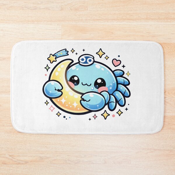 Item preview, Cute Kawaii Cancer Zodiac Moon Crab designed and sold by Silentbow.