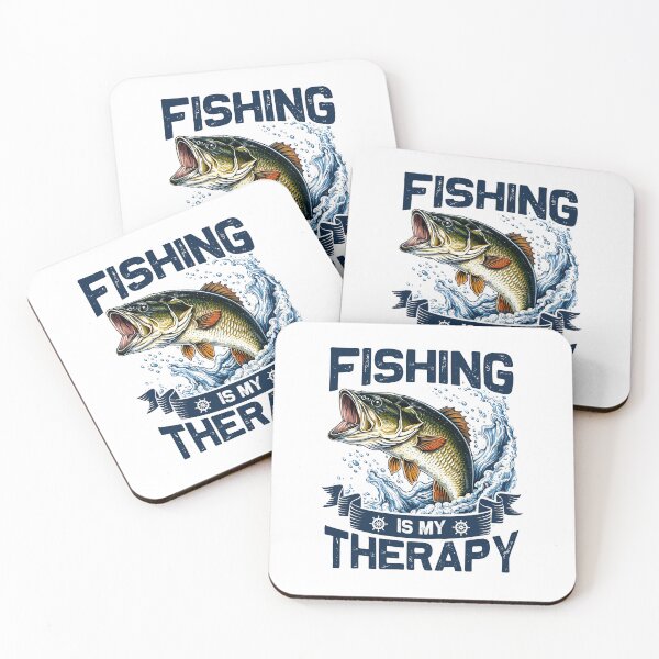 Item preview, Fishing Is My Therapy  Bass Fishing Angler Life designed and sold by MuniraWearify.