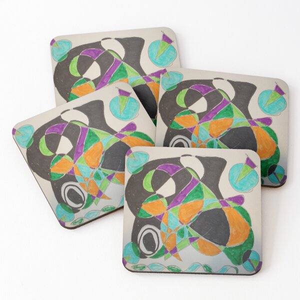 Item preview, abstract lifeform colorful geometric abstract design designed and sold by SmashingDeals.