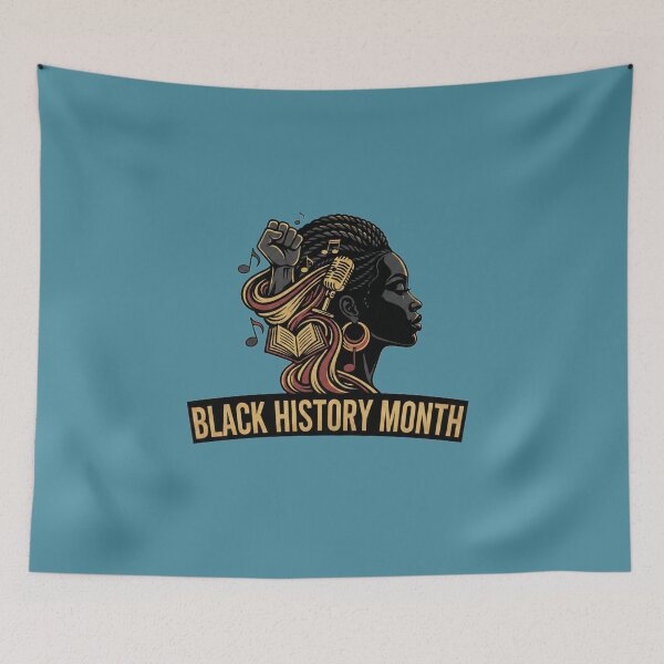 Item preview, Empowered Grace: Black History Month Artistic Portrait designed and sold by InkWeaveShop.