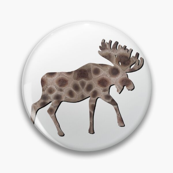 Item preview, Moose silhouette, Petoskey stones,Michigan state stone,  I heart the Great Lakes designed and sold by hollycooper.