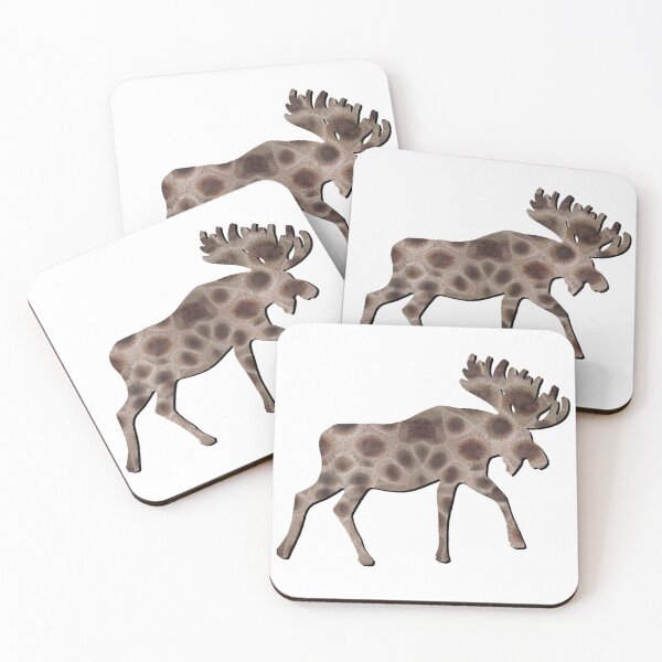 Item preview, Moose silhouette, Petoskey stones,Michigan state stone,  I heart the Great Lakes designed and sold by hollycooper.