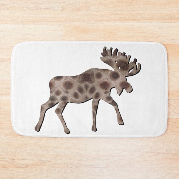 Item preview, Moose silhouette, Petoskey stones,Michigan state stone,  I heart the Great Lakes designed and sold by hollycooper.