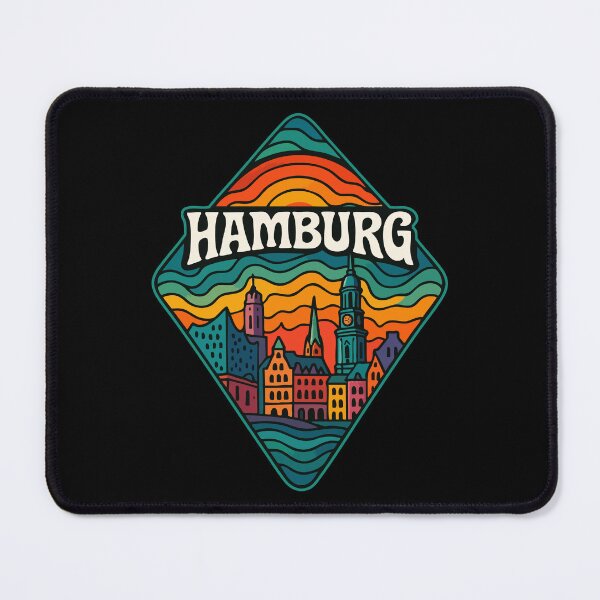 Item preview, Hamburg Trippy Art Travel designed and sold by TomFrontierArt.