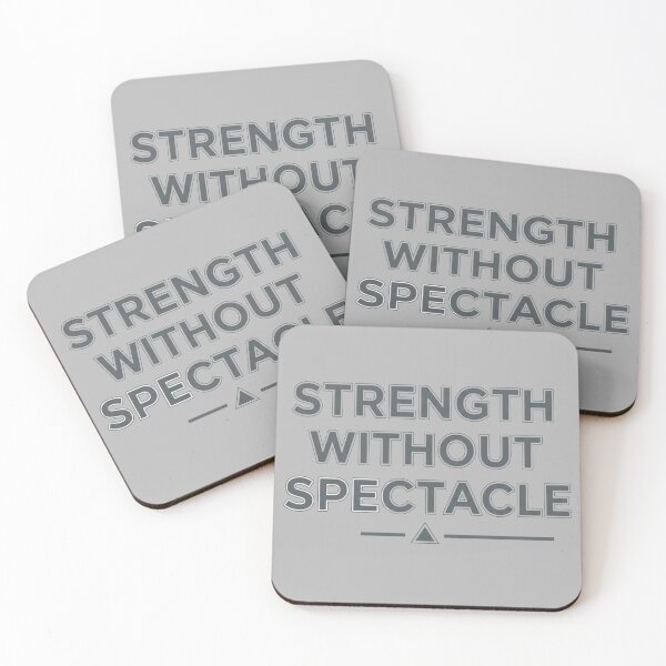 Item preview, Strength Without Spectacle | Stoic Minimal Discipline Typography Art designed and sold by StoicStandards.