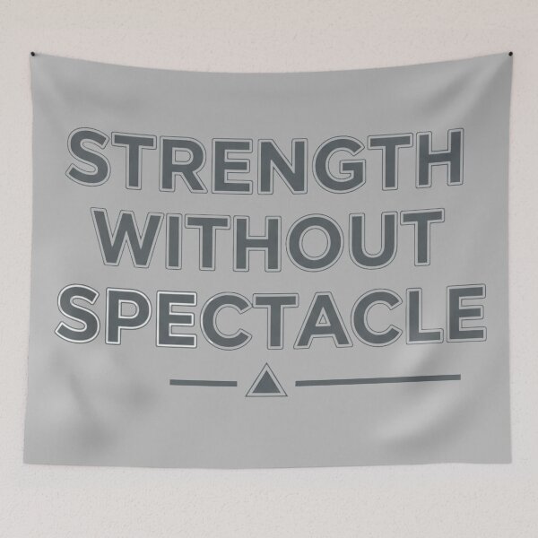 Item preview, Strength Without Spectacle | Stoic Minimal Discipline Typography Art designed and sold by StoicStandards.