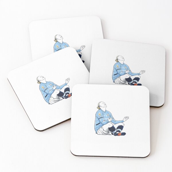 Item preview, Erling Haaland Celebration Outline Manchester City FC designed and sold by FootballVault.