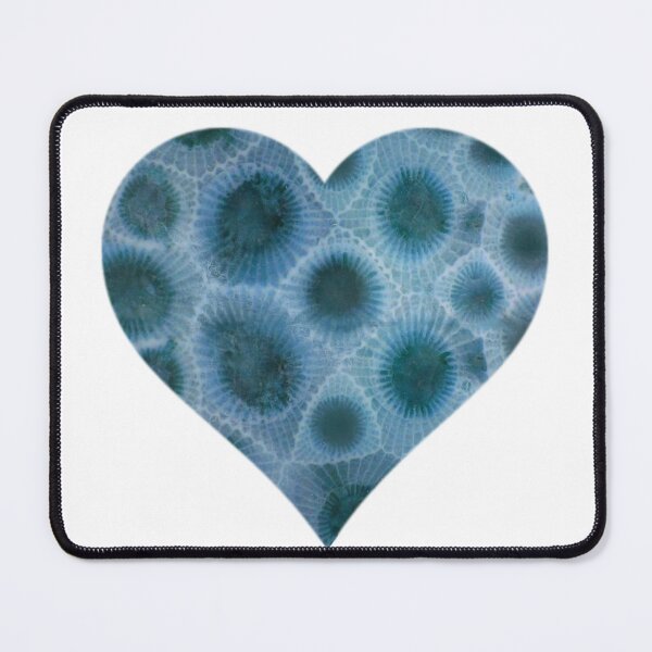 Item preview, Blue Petoskey stone heart pattern, the Great Lake state, Michigan stone | Michigander designed and sold by hollycooper.