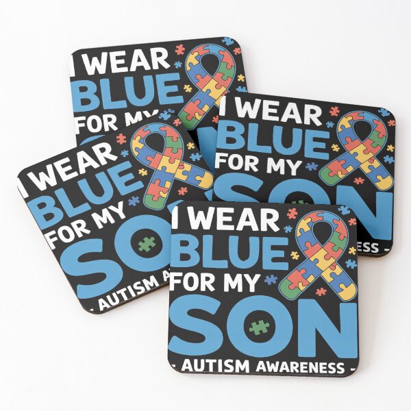Item preview, I Wear Blue For My Son Autism Awareness Mom Dad Parents 2 designed and sold by tiekanamac.