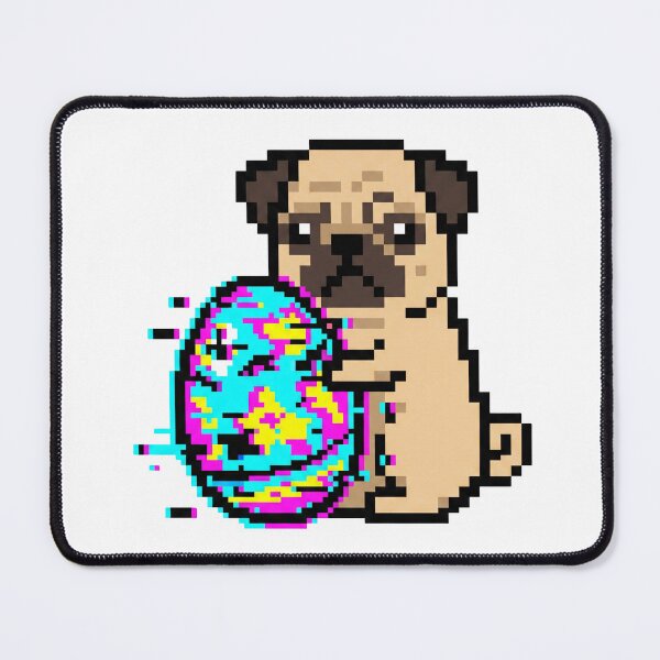 Item preview, Digital Pug with Easter Egg designed and sold by Christopher Faxon.