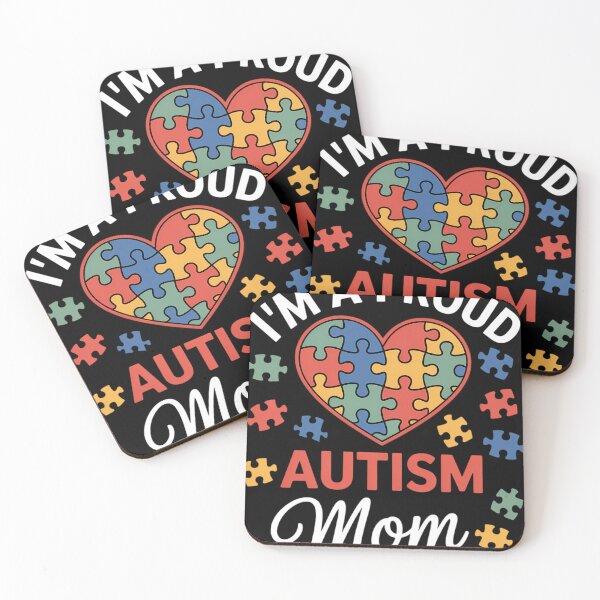 Item preview, I_m A Proud Mom Autism Awareness Autistic Heart Son Daughter designed and sold by tiekanamac.