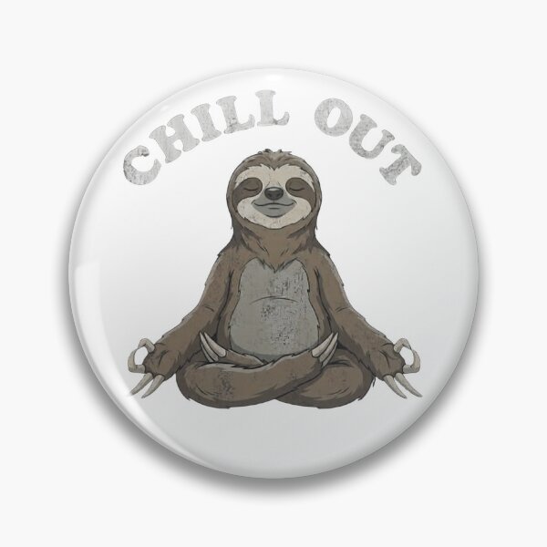 Item preview, Chill Out Sloth Graphic - Relaxed Sloth Meditation Design designed and sold by Fluidic-Space.