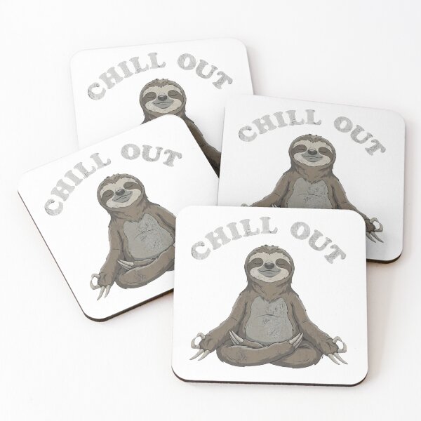Item preview, Chill Out Sloth Graphic - Relaxed Sloth Meditation Design designed and sold by Fluidic-Space.