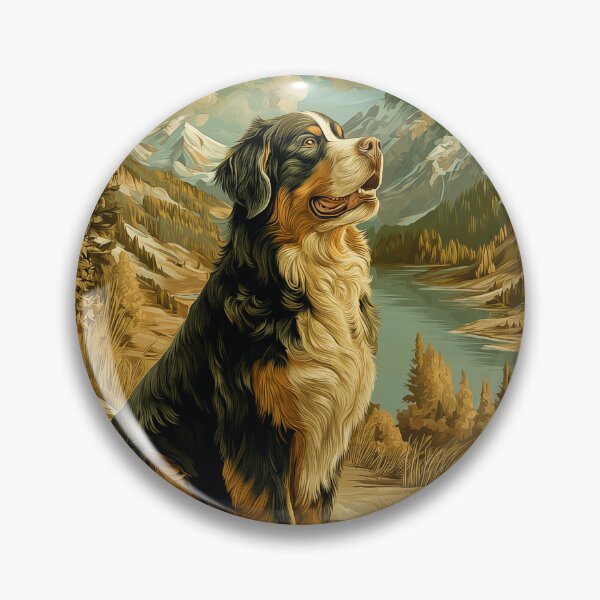 Item preview, Bernese Mountain Dog in a Mountain Landscape designed and sold by PetsArt.