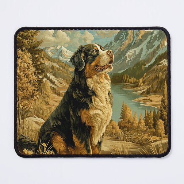 Item preview, Bernese Mountain Dog in a Mountain Landscape designed and sold by PetsArt.