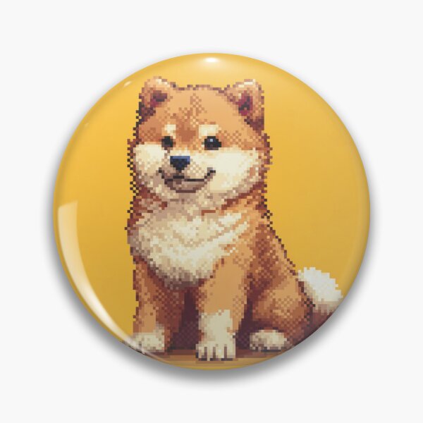 Item preview, Shiba Inu Pixel Art – Cute Retro Dog Design designed and sold by Pixel8Prints.