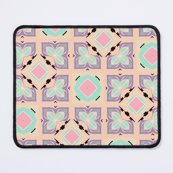 Item preview, Pastel Geometric Tile Pattern | Pink Mint Purple Moroccan Art | Retro Boho Design designed and sold by ArtifexStudios.