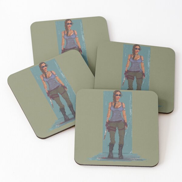Item preview, Lara Croft Pixel Art – Tomb Raider Retro Adventure Print designed and sold by Pixel8Prints.